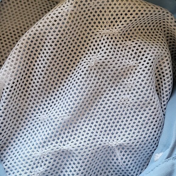 COLUMBIA Performance Fishing Gear Blue Long Sleeve Activewear Button Down Shirt - Picture 9 of 9